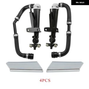 ヘッドライト ウォッシャーノズル アクチュエーター LEXUS GS系 GS300 GS350 GS430 GS450H GS460 ヘッドランプ ウォータースプレージェット クロームカバー - 4pcs