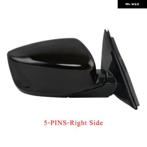外装 バックミラー ASSY アコード 2008-2013 CP1 CP2 CP3 アジアモデル電動 折りたたみ+加熱+LED ウインカー - 5-PINS-Right