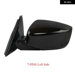 外装 バックミラー ASSY アコード 2008-2013 CP1 CP2 CP3 アジアモデル電動 折りたたみ+加熱+LED ウインカー - 7-PINS-Left