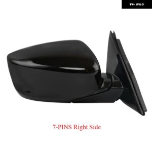 外装 バックミラー ASSY アコード 2008-2013 CP1 CP2 CP3 アジアモデル電動 折りたたみ+加熱+LED ウインカー - 7-PINS-Right