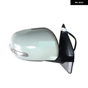 1ピース 無塗装 LHD LED サイドミラー アウトランダー 2007-2012 CW 7632A470 リアパークガラスエアトレックガラスヒートオートフォールド - 9 wire R