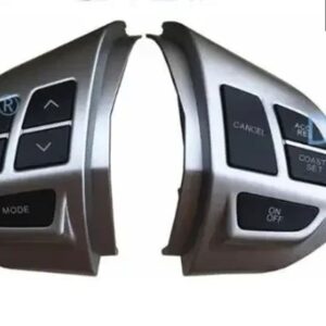 1 キット カーボンシルバーブラック ステアリングホイール スイッチ パジェロ スポーツ KH00 8701A087 アウトランダー ASX GA00 ランサー CX CY CZ00 - Silver