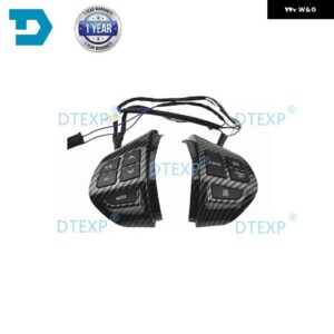 1 キット カーボンシルバーブラック ステアリングホイール スイッチ パジェロ スポーツ KH00 8701A087 アウトランダー ASX GA00 ランサー CX CY CZ00 - Carbon Fiber