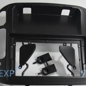 1ピース 9インチ カーラジオ プレーヤー フレーム パジェロ V73 GPS ナビゲーションフェイシア パネル モンテロ ウッド SHOGUN V77 V75 - black frame