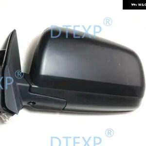 1ピース LHD 無塗装カーボンサイドミラー ランサー EX 2007-2019 5 ワイヤー自動 折りたたみ パーキング ガラスフォルティス GT CX CY CZ - Left no painting