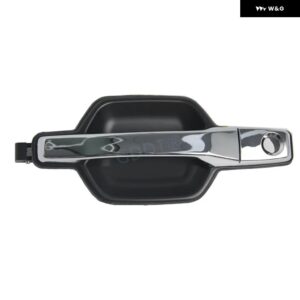 1ピース 無塗装 LHD ドアハンドル パジェロ V97 V93 V87 V98 黒色クロームストリップ モンテロ - Left front V9 chrome