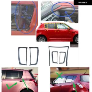 スズキ 1個 ドアゴム スイフト 2006-2009 窓マッドトラフスイフト プロテクター ゴムウェザーシール 車 ACCESSORIE - Front Left