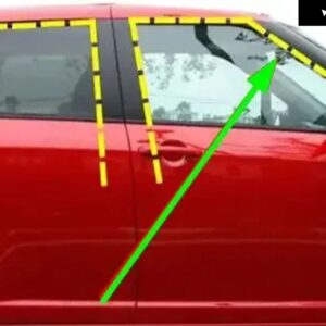 スズキ 1個 ドアゴム スイフト 2006-2009 窓マッドトラフスイフト プロテクター ゴムウェザーシール 車 ACCESSORIE - quarter window right