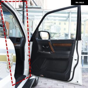 1個 ベージュゴムシール パジェロ 5 ドア専用 V70 5725A113 ポストストリップ モンテロ V90 ウェザーストリップオープニングインナー将軍 - Front Right