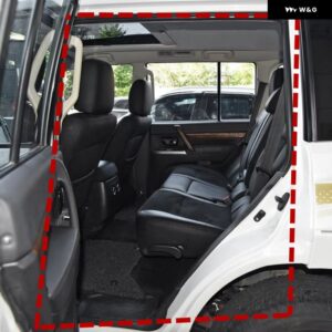 1個 ベージュゴムシール パジェロ 5 ドア専用 V70 5725A113 ポストストリップ モンテロ V90 ウェザーストリップオープニングインナー将軍 - Rear Left