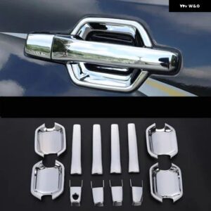4 8 12個 ドアアウトサイドハンドル パジェロ V70 V90 V80 V60 クローム モンテロ V97 V73 V87 ドアボウルカーボン ステッカー - chrome 12