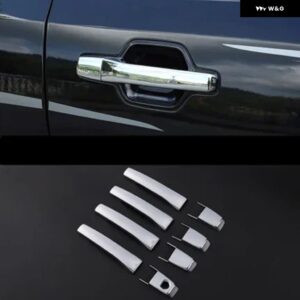 4 8 12個 ドアアウトサイドハンドル パジェロ V70 V90 V80 V60 クローム モンテロ V97 V73 V87 ドアボウルカーボン ステッカー - 8 pieces chrome