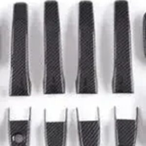 4 8 12個 ドアアウトサイドハンドル パジェロ V70 V90 V80 V60 クローム モンテロ V97 V73 V87 ドアボウルカーボン ステッカー - 8 carbon