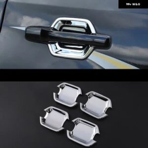 4 8 12個 ドアアウトサイドハンドル パジェロ V70 V90 V80 V60 クローム モンテロ V97 V73 V87 ドアボウルカーボン ステッカー - 4 pieces chrome