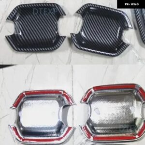 4 8 12個 ドアアウトサイドハンドル パジェロ V70 V90 V80 V60 クローム モンテロ V97 V73 V87 ドアボウルカーボン ステッカー - 4 carbon