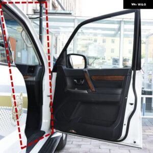 1個 黒ゴムシール パジェロ 5 ドア専用 V70 5725A113 ポストストリップ モンテロ V90 ウェザーストリップオープニングインナー将軍 - Front Right