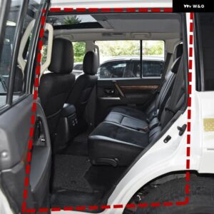 1個 黒ゴムシール パジェロ 5 ドア専用 V70 5725A113 ポストストリップ モンテロ V90 ウェザーストリップオープニングインナー将軍 - Rear Left