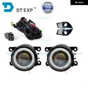 1 フルキット フォグランプ キット ランサー フォグランプ 電球 ワイヤー スイッチ ランサー GT フルセット フロントランプ 2007-2018 ハロゲン 電球 - led angel eye