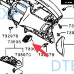 1ピース 2010-2020 LHD 8030A254 AC ファンリーフ ASX RVR エアコン アウトレット ASX ファンブレード AC カバー 8030A166 - R LEAF