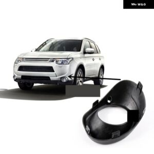 1 ブラック フォグランプ カバー アウトランダー 2013-2014 GF00 ランプ カバー フロント ライト カバー エアトレック L Rペア 6400F059 - 2 pcs black