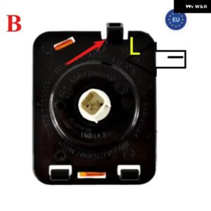 1ピース 電球 サイドフロントフェンダーランプ ウィンカーライトラングラー JK 2007-2015 ハロゲンマーカーサイドランプクリアランスライト - B 55077895AD