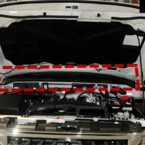 1個 フードゴムシール パジェロ 4TH 5902A016 V90 ボンネット ストリップ モンテロ ウェザーストリップ将軍 V80 2007-2020 非ディーゼル - rear 5902A054