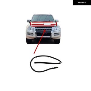 1個 フードゴムシール パジェロ 4TH 5902A016 V90 ボンネット ストリップ モンテロ ウェザーストリップ将軍 V80 2007-2020 非ディーゼル - 6 pieces kit