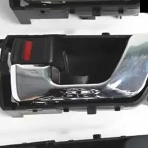 1個 ブラッククロームインナー ドアハンドル パジェロ V73 MR432271 ロック モンテロ V97 フロントとリア スイッチ フレーム なし H77 - Chrome Left