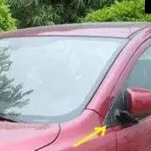 1 2個 ガーニッシュ ミラー ピラー トリム ランサー CX CY CZ 7405A055 2007-2020 三角プレート EVO X ブラックカバー FORTIS - Left cover