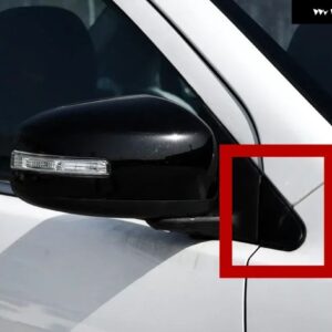 1 2個 ガーニッシュ ミラー ピラー トリム ランサー CX CY CZ 7405A055 2007-2020 三角プレート EVO X ブラックカバー FORTIS - Right cover