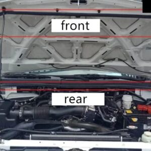 1個 フードゴムシール パジェロ スポーツ ガソリン 2007-2014 キロ KH 5902A187 ボンネット ゴムストリップ モンテロ スポーツ非ディーゼル - 2 PCS