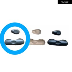 1個 フロントシートスライド調整 スイッチ パジェロ V32 V73 V97 電動シートリクライニング調整 モンテロ ベージュブラック MR657150 - 2 gray