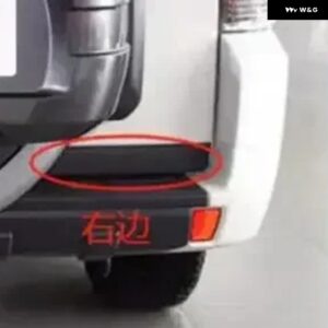 1個 2 バックドアアンダーガーニッシュ パジェロ V90 2007-2011 テールドア プロテクター カバー モンテロ V80 ドアカバー 5837A010 - Right Side