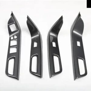 1 キット LHD WINDOWS スイッチ カバー ステッカー ランサー CY カーボンボード FORTIS GT CX ドア 装飾 プレート EVO 10 X - Window Switch