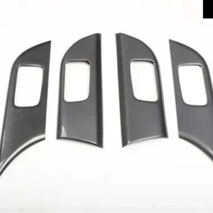 1 キット LHD WINDOWS スイッチ カバー ステッカー ランサー CY カーボンボード FORTIS GT CX ドア 装飾 プレート EVO 10 X - 4 door handles