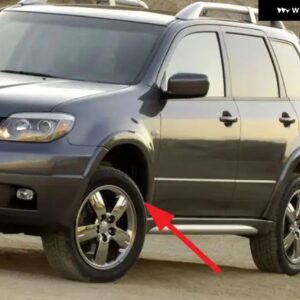 1個 フロント マッドガード アウトランダー 2003-2007 フロントスプラッシュ マッドガード ボードエアトレックアイブロウカバー マッドガード ボード L R - Left Side