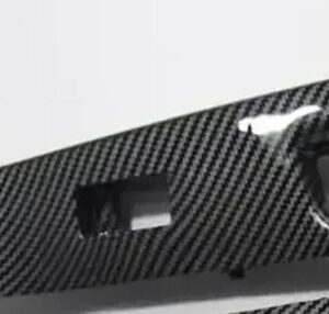 1ピース LHD カーボンブラック WINDOWS スイッチ カバー ランサー CY ボード FORTIS CX ドア 装飾 プレート EVO 10 X 5716A087 - left rear carbon