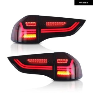 4個 LED テールランプ ACCESSEMBLY パジェロ スポーツ KH 2011-2018 リアストップライト モンテロ スポーツリア ウインカーランプ - red and smoke