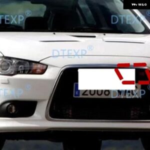 1ピース 中央 グリル ランサー GT OE バンパー ネットフォルティススポーツフロントネット左右ペア CX CY 2007-2016 - L