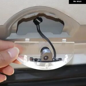 1個 ドアランプライトレンズ パジェロ V90 MR576170HA LED ハロゲンクリアライト インテリア ランプシェード モンテロ V80 - logo led