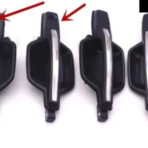 1ピース 無塗装 LHD ドアハンドル パジェロ V73 V77 無色クロームストリップ モンテロ - 2 key 4 piece