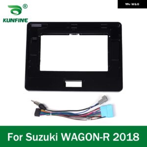 スズキ GPS ナビゲーション ステレオ WAGON-R 2018 ラジオ フェイシア パネル フレーム 2DIN 10インチ ダッシュヘッドユニ - Only Frame