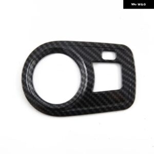 LHD RHD MG4 ムーラン MG 4 EV 2022 2023 ABS カーボン ヘッドライト 調整スイッチ左 コントロール ボタン カバー アクセサリー - LHD ABS carbonfiber