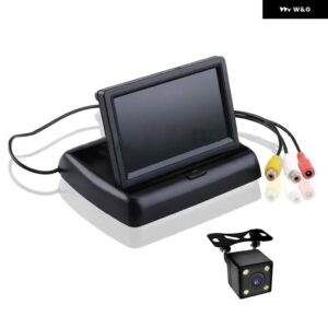 カー スタイリング ワイヤレス 4.3インチ TFT 液晶画面カーモニター ディスプレイ リアビューリバースバックアップカメラ カー TV ディスプレイ WIFI - Rear View Camera