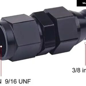 アルミ AN6 メス - 5/16インチ 3/8インチ 1/4インチ 1/2インチ チューブ 継手ハードライン アダプター - F-AN6 to 3-8