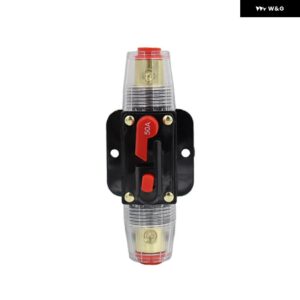 リセット可能なサーキット ブレーカー 20A 30A 40A 50A 60A 80A 100A 125A 150A トラックリセット可能なヒューズショート ヒューズ ホルダー - 50A
