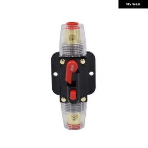 リセット可能なサーキット ブレーカー 20A 30A 40A 50A 60A 80A 100A 125A 150A トラックリセット可能なヒューズショート ヒューズ ホルダー - 80A