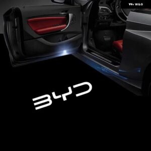 2X LEDドアランププロジェクターカーテシライトアクセサリー VW ゴルフ 5 6 7 ジェッタ MK5 MK6 MK7 パサート B6 B7 B8 B9 CC トゥアレグ 7P - BYD