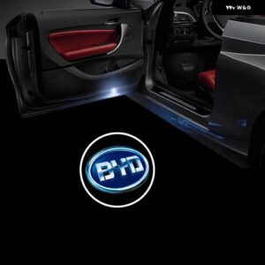 2X LEDドアランププロジェクターカーテシライトアクセサリー VW ゴルフ 5 6 7 ジェッタ MK5 MK6 MK7 パサート B6 B7 B8 B9 CC トゥアレグ 7P - BYD4