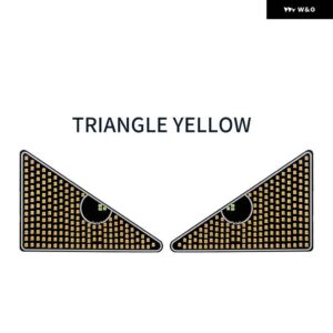 LED デビルアイ USB アイライト イーグルアイライト装飾デビルアイライトフラッシュライト ランニング安全ハザードランプ - Yellow